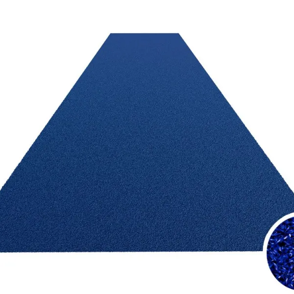 Unicolor sprinttrack kunstgras voor sportscholen BLAUW | 200cm breed | Verschillende lengteopties