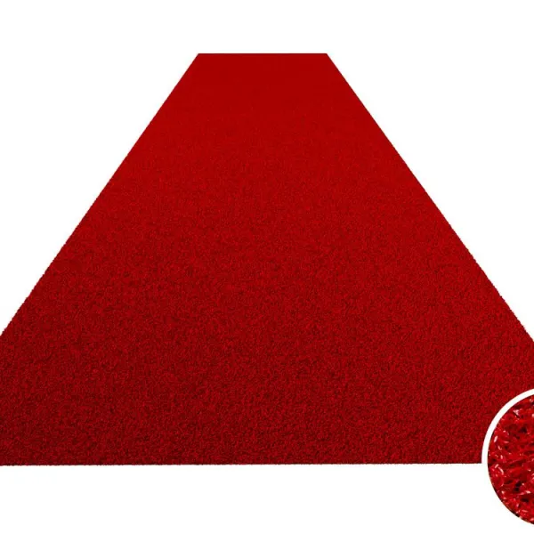 Unicolor sprinttrack kunstgras voor sportscholen ROOD | 200cm breed | Verschillende lengteopties