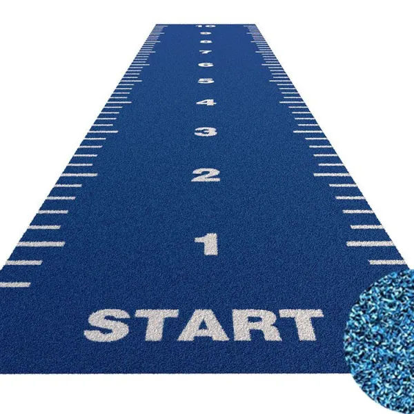 Power sprinttrack kunstgras voor sportscholen BLAUW | Verschillende breedte & lengte opties