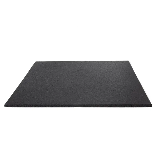 PowerConnect sportvloer rubber tegel ZWART – fijne korrel | 100x100cm | 2cm dik