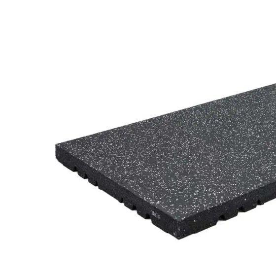 EasyConnect High Tech Rubber Fitness Tegel Zwart/Licht grijs | 50x100cm | 4.0cm dik