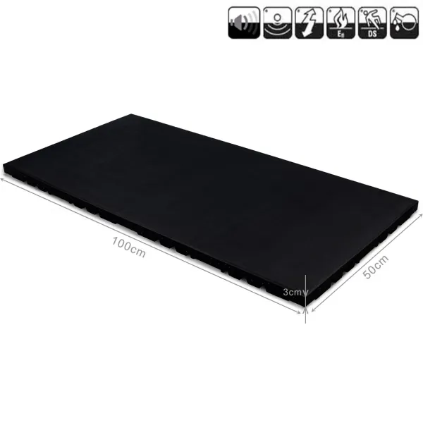 EasyConnect Heavy Duty Rubber Fitness Tegel | 50x100cm | 3cm dik