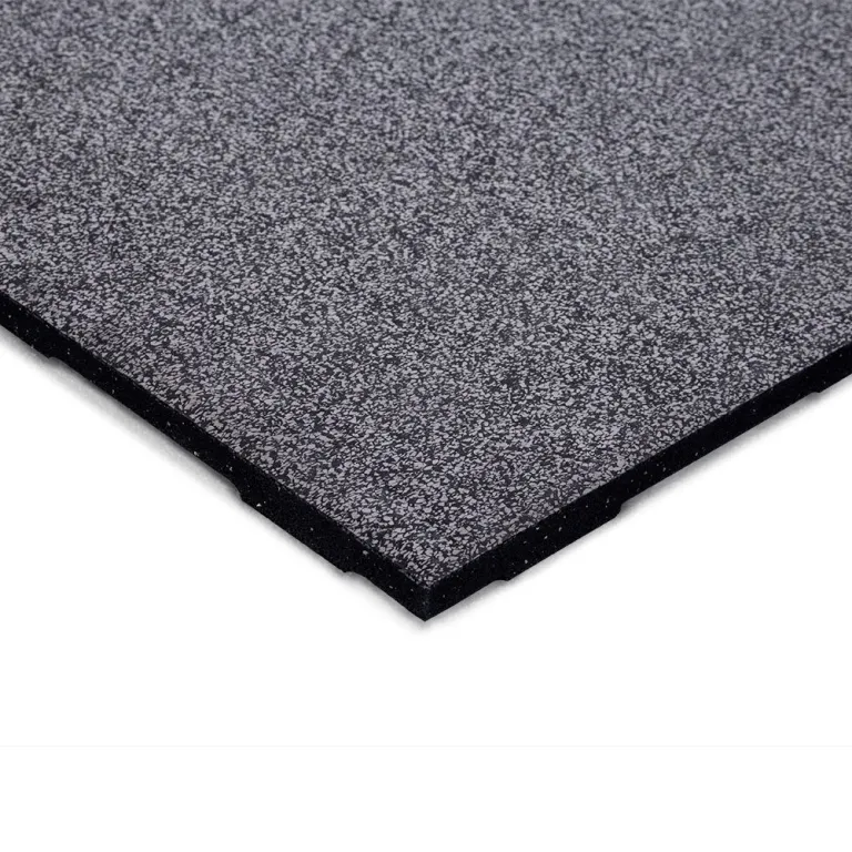 EasyConnect Heavy Duty Zwart/Grijs rubber tegel | 100x100cm | 2cm dik
