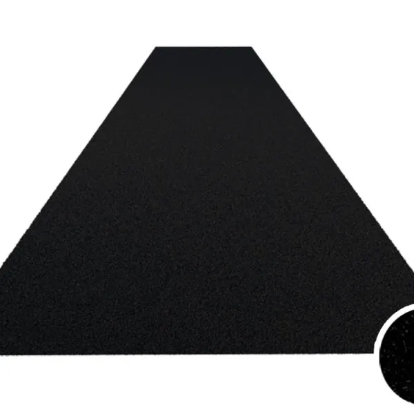Unicolor sprinttrack kunstgras voor sportscholen ZWART | 200cm breed | Verschillende lengteopties